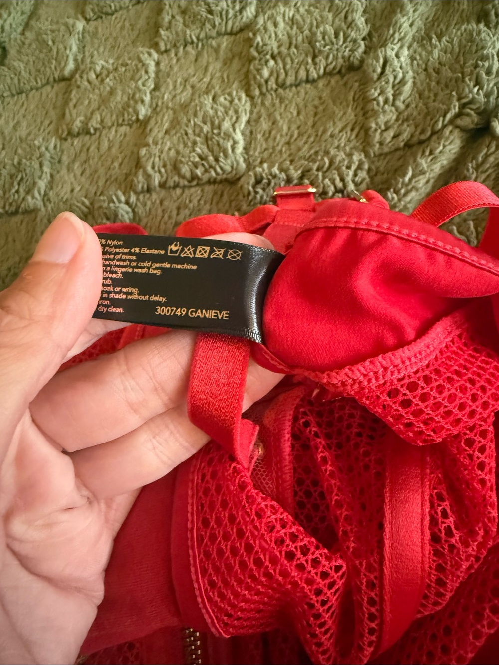 NWOT Honey Birdette Ganieve Red Bodysuit Large - Picture 5 of 5